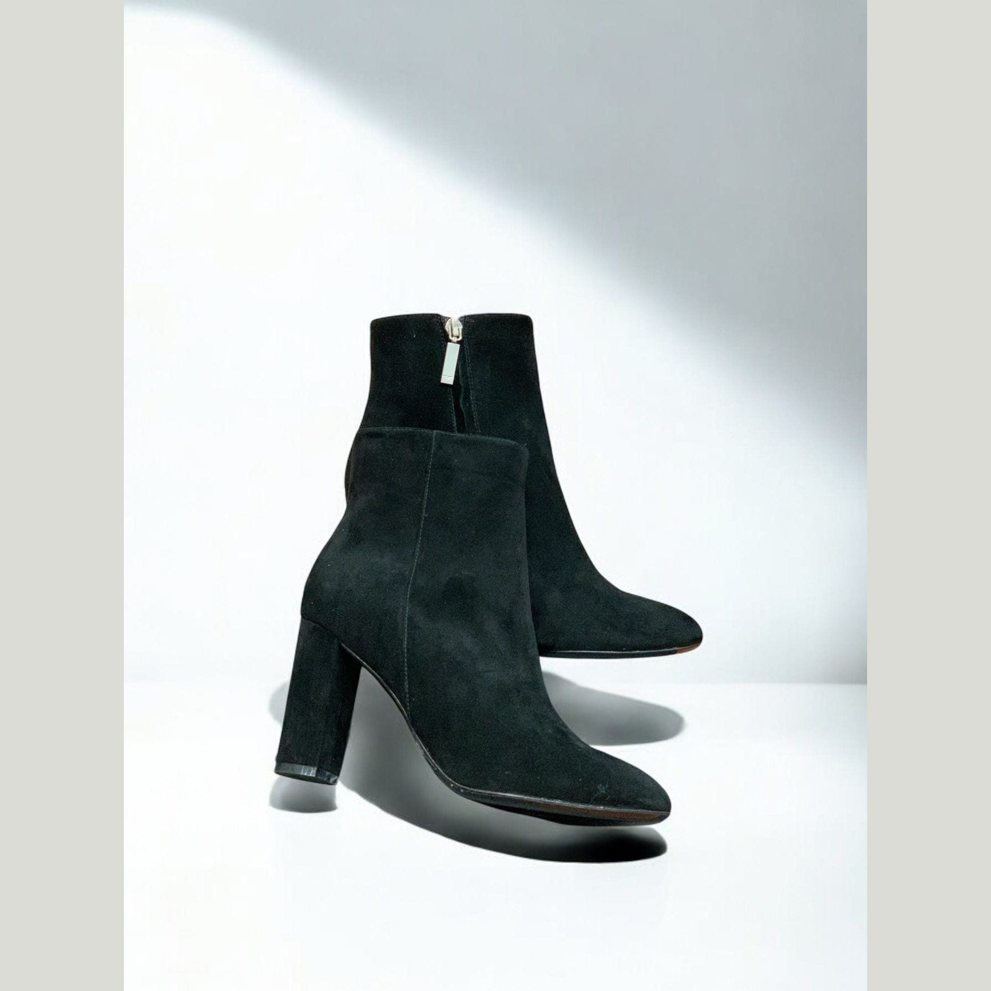 The Suede Block Heel Boots