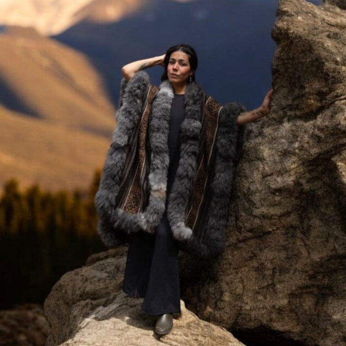 Catalina Heritage Baby Alpaca Wool Cape
