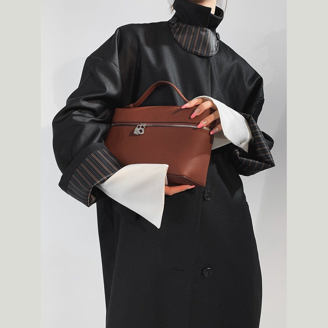 black trench coat details