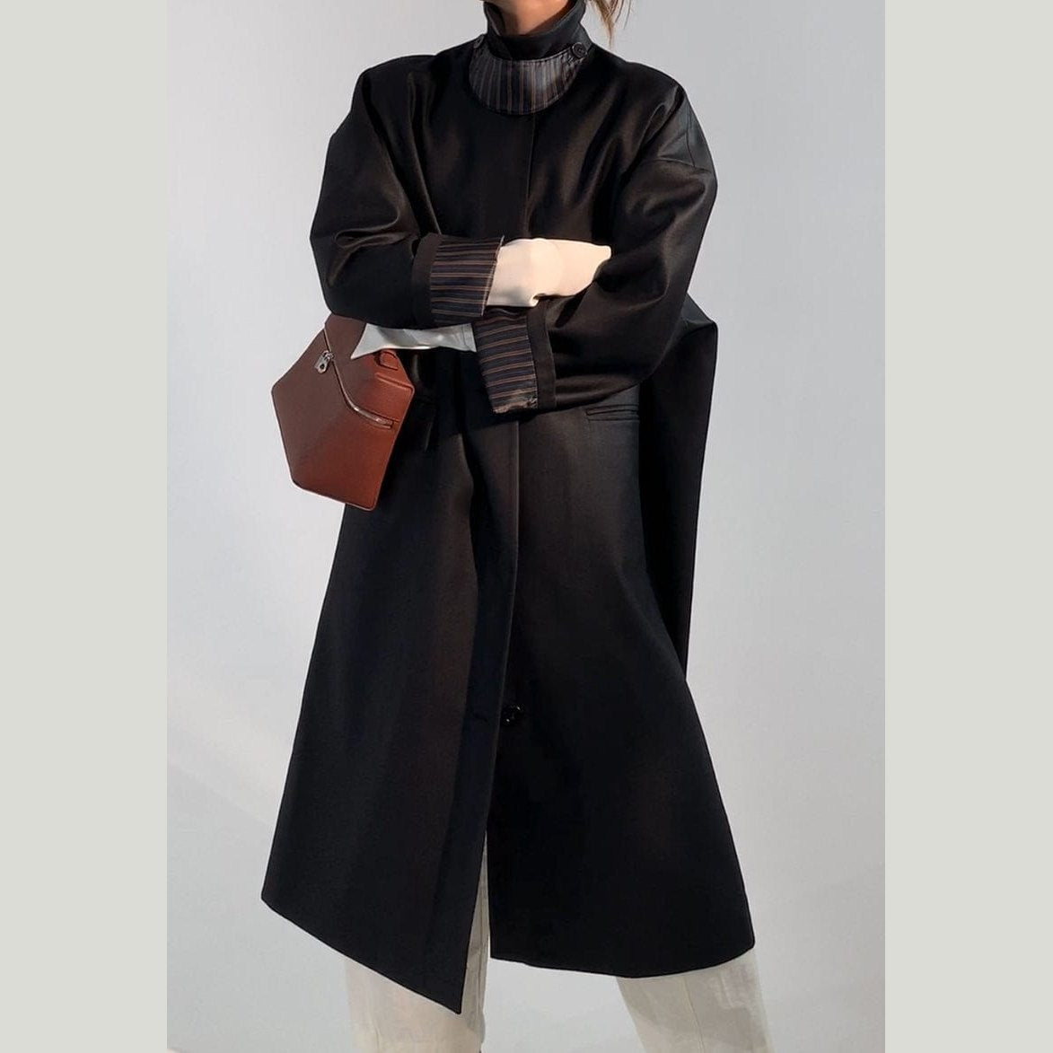 black trench coat
