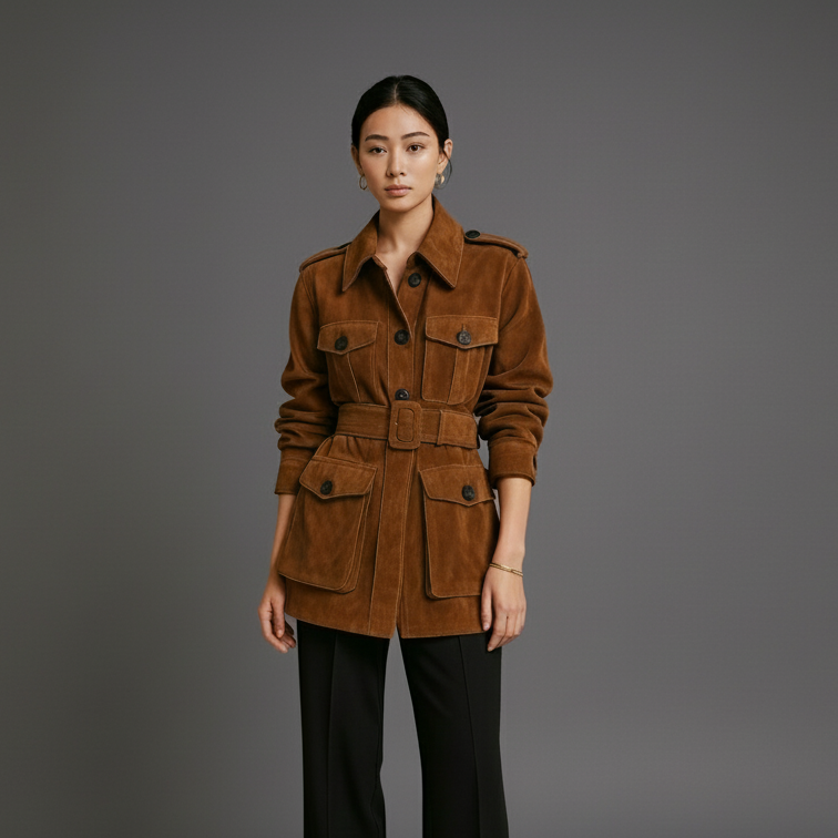 Imported Goatskin Suede Jacket