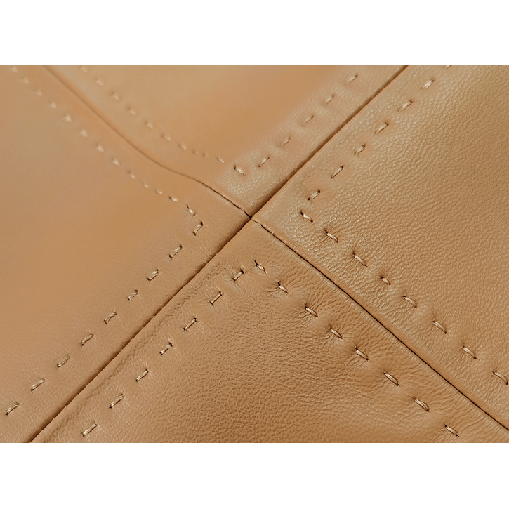 brown leather dress