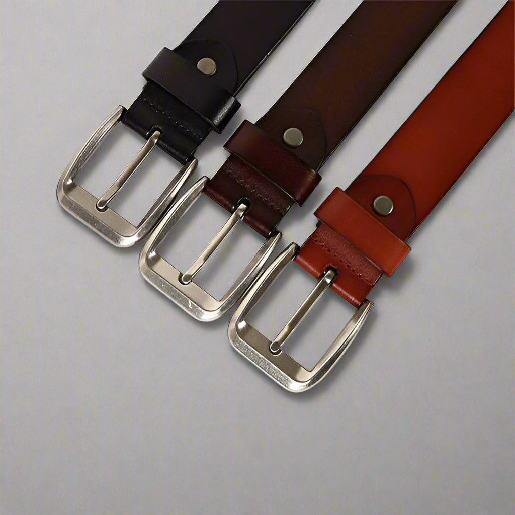 brown studded belt
