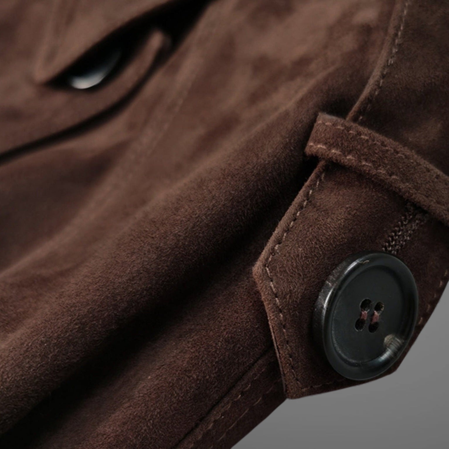 Brown Suede Set -  Turkish Sheepskin Jacket & Skirt