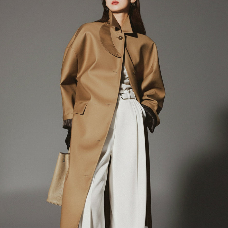 our brown trench coat womens