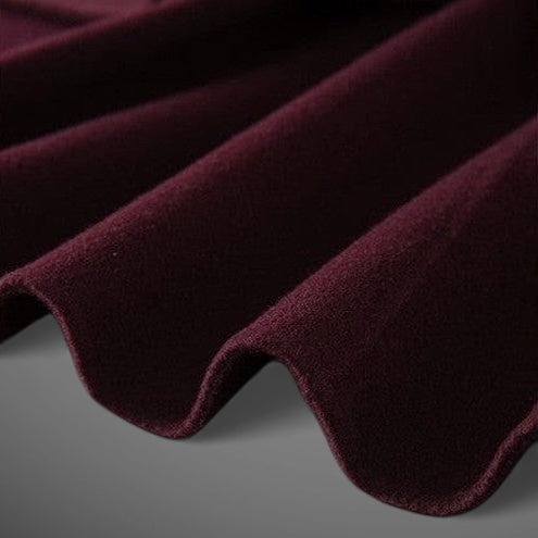 Burgundy Wool + Cashmere Suit Set