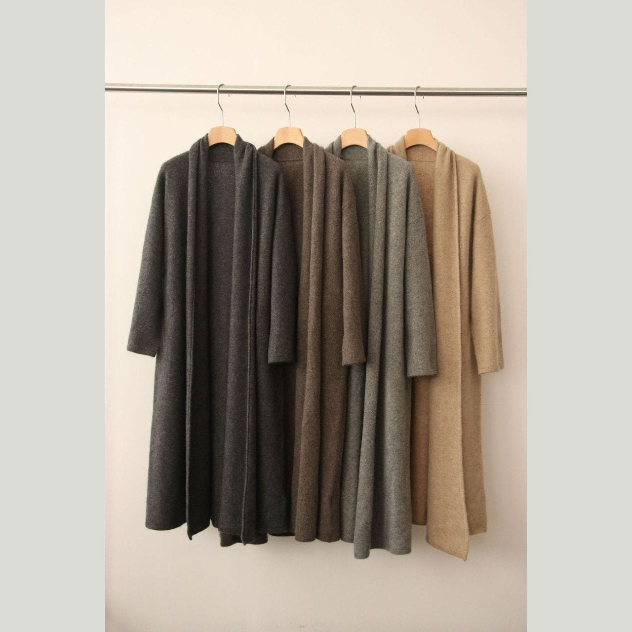 Colors of our cashmere sweater duster