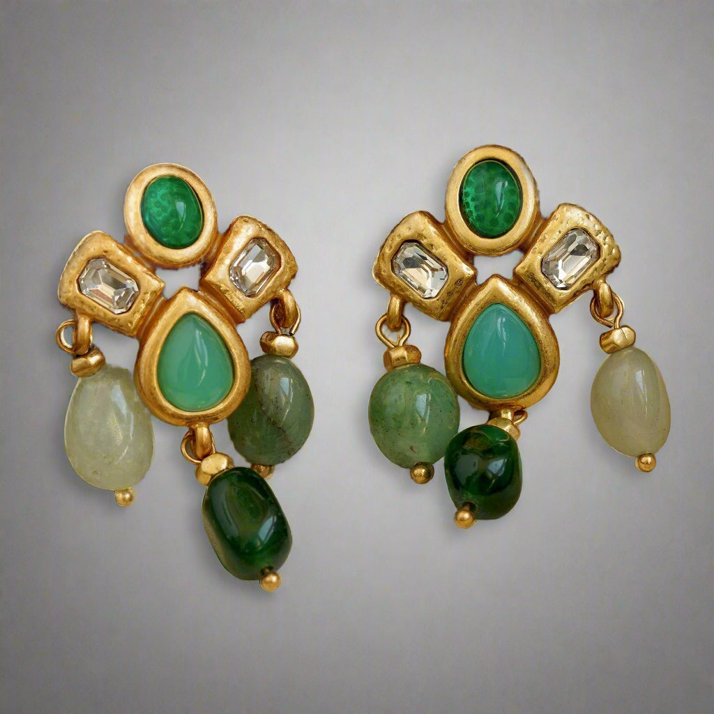 chunky silver earrings