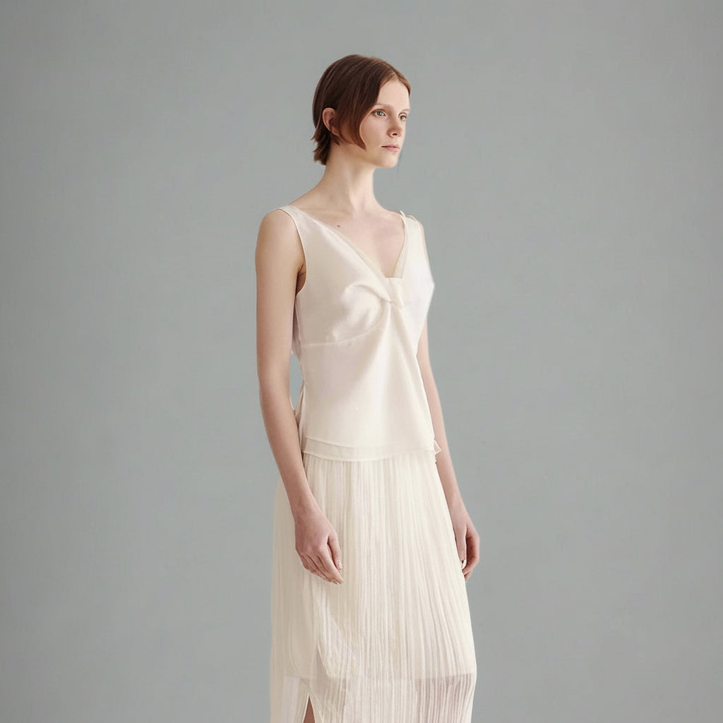 Ivory Cream Organza Camisole
