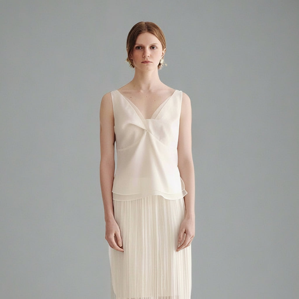 Ivory Cream Organza Camisole