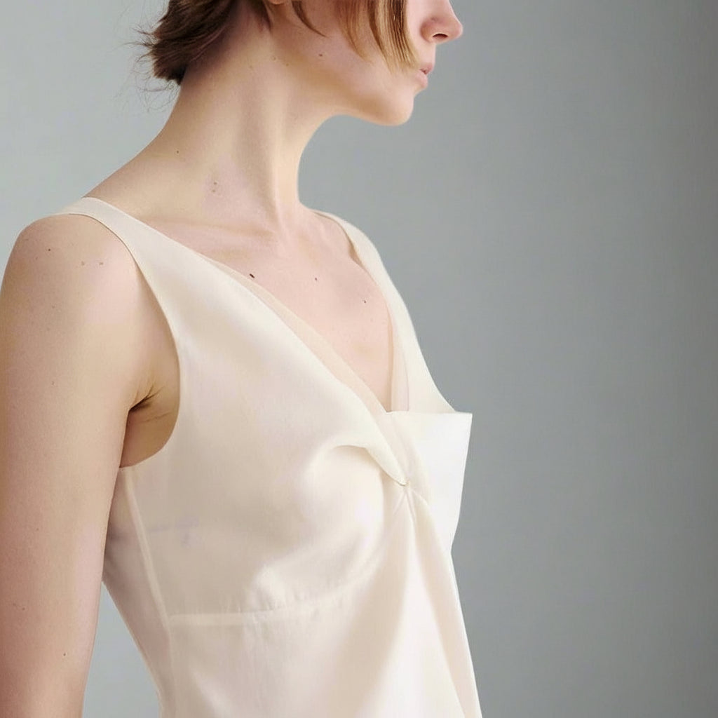 Ivory Cream Organza Camisole