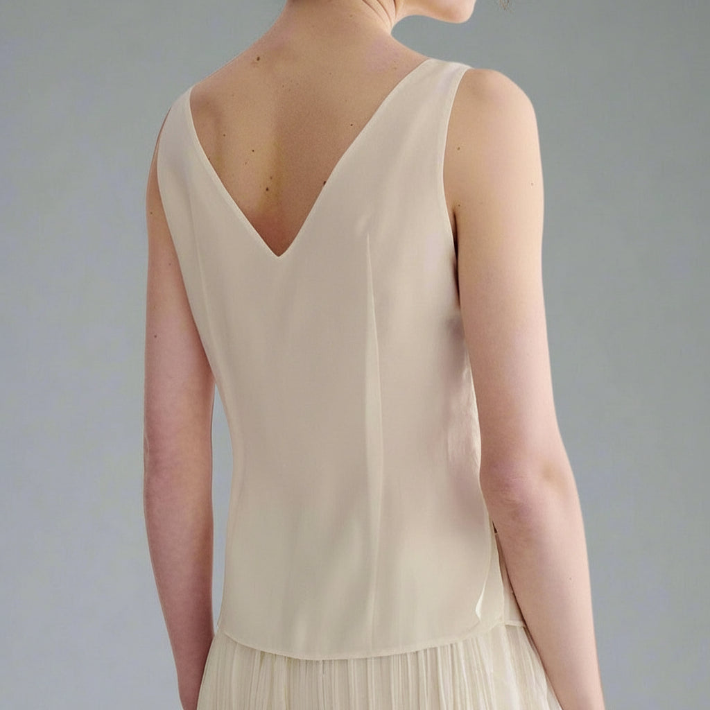Ivory Cream Organza Camisole