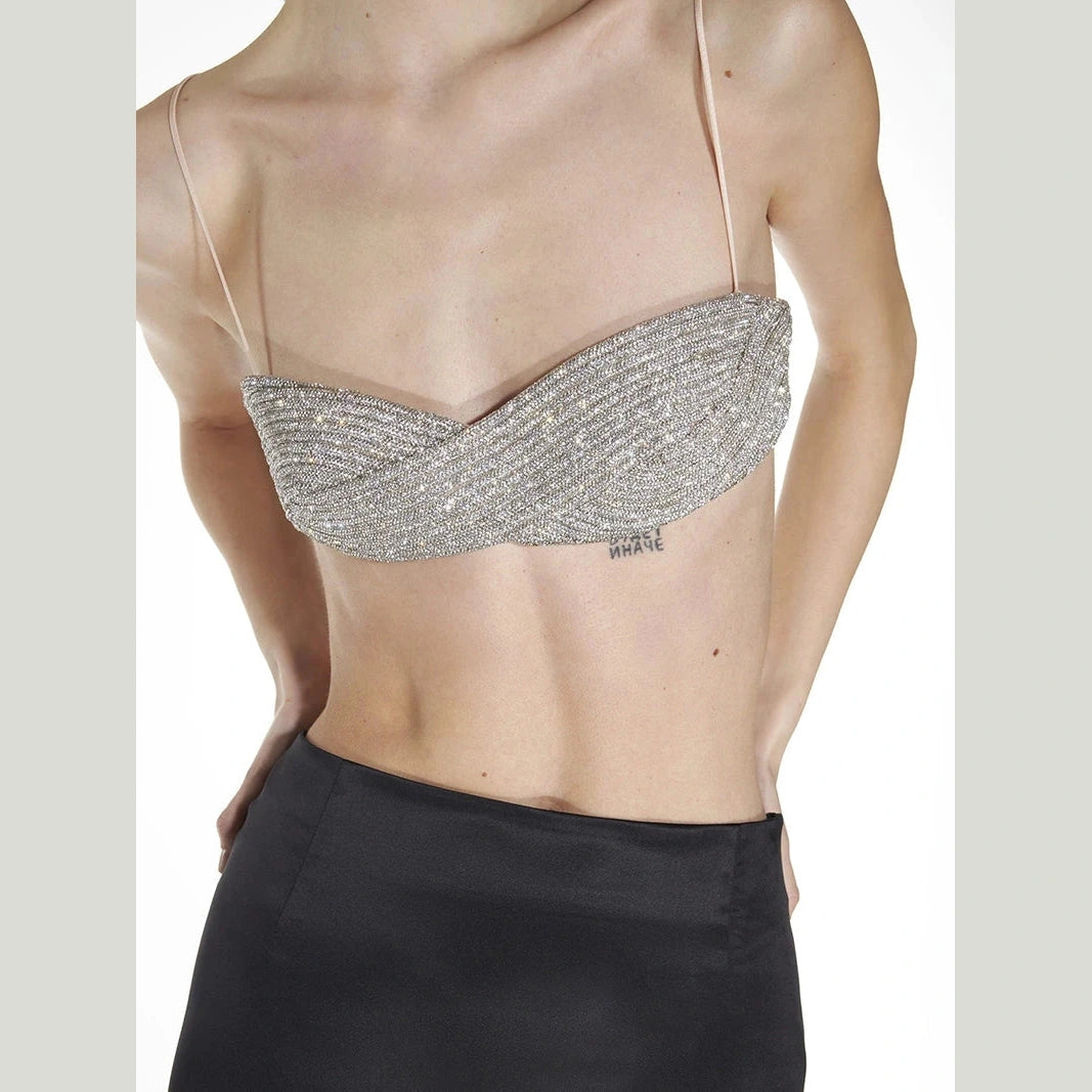 crystal bra top