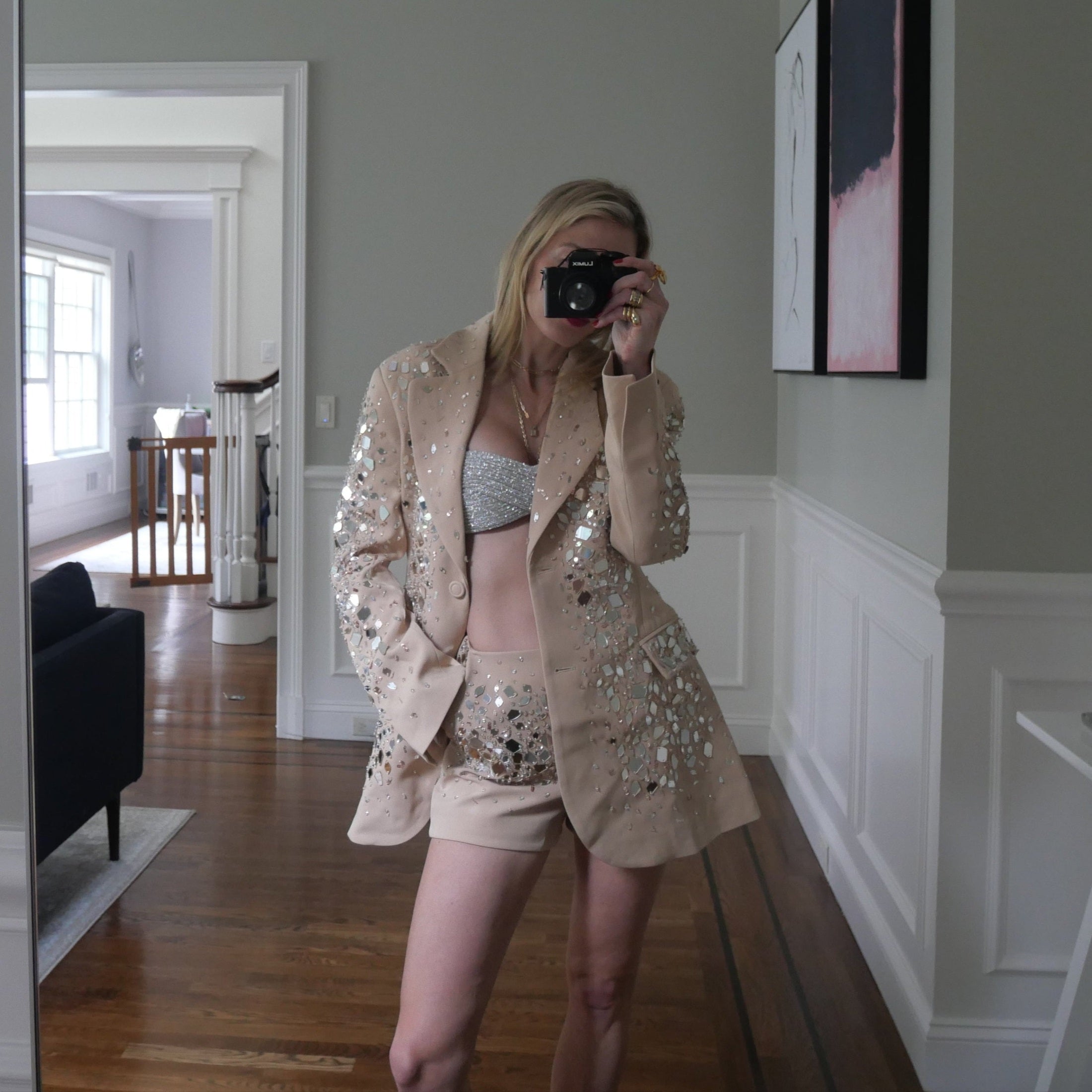 crystal bra top outfit
