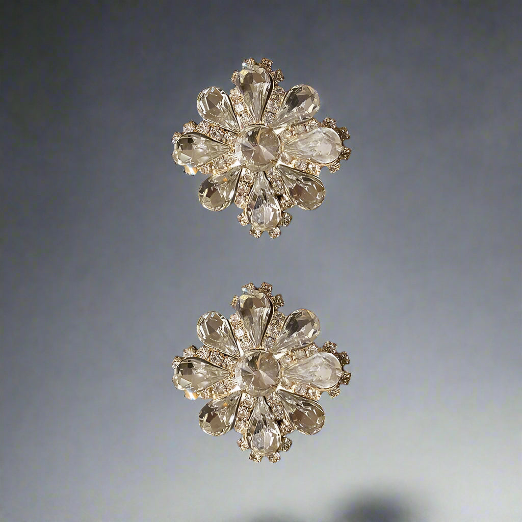 Crystal Flower Earrings
