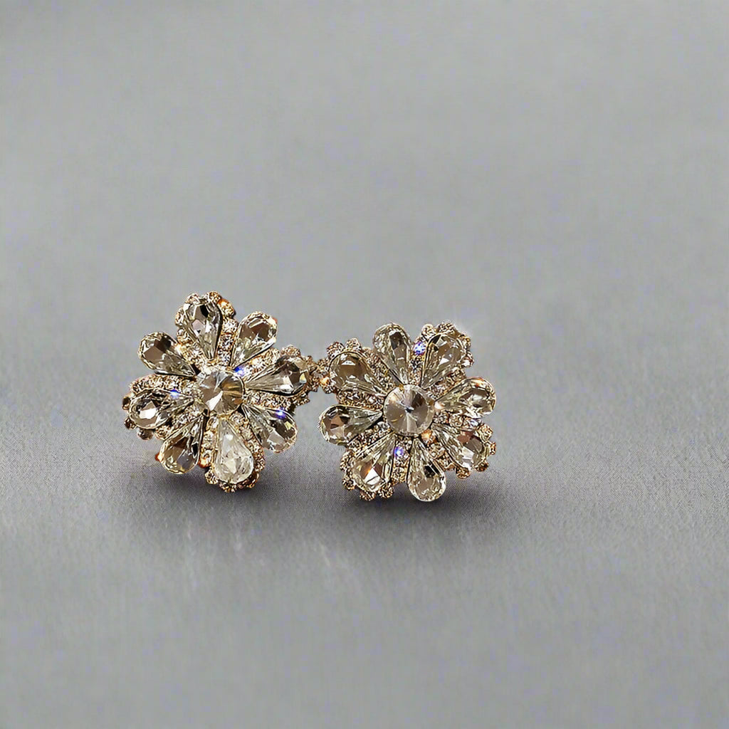 crystal earrings macro