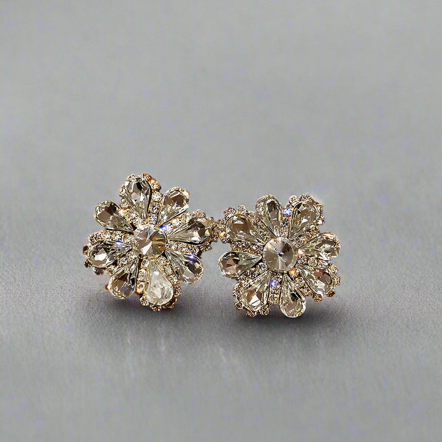 crystal earrings macro