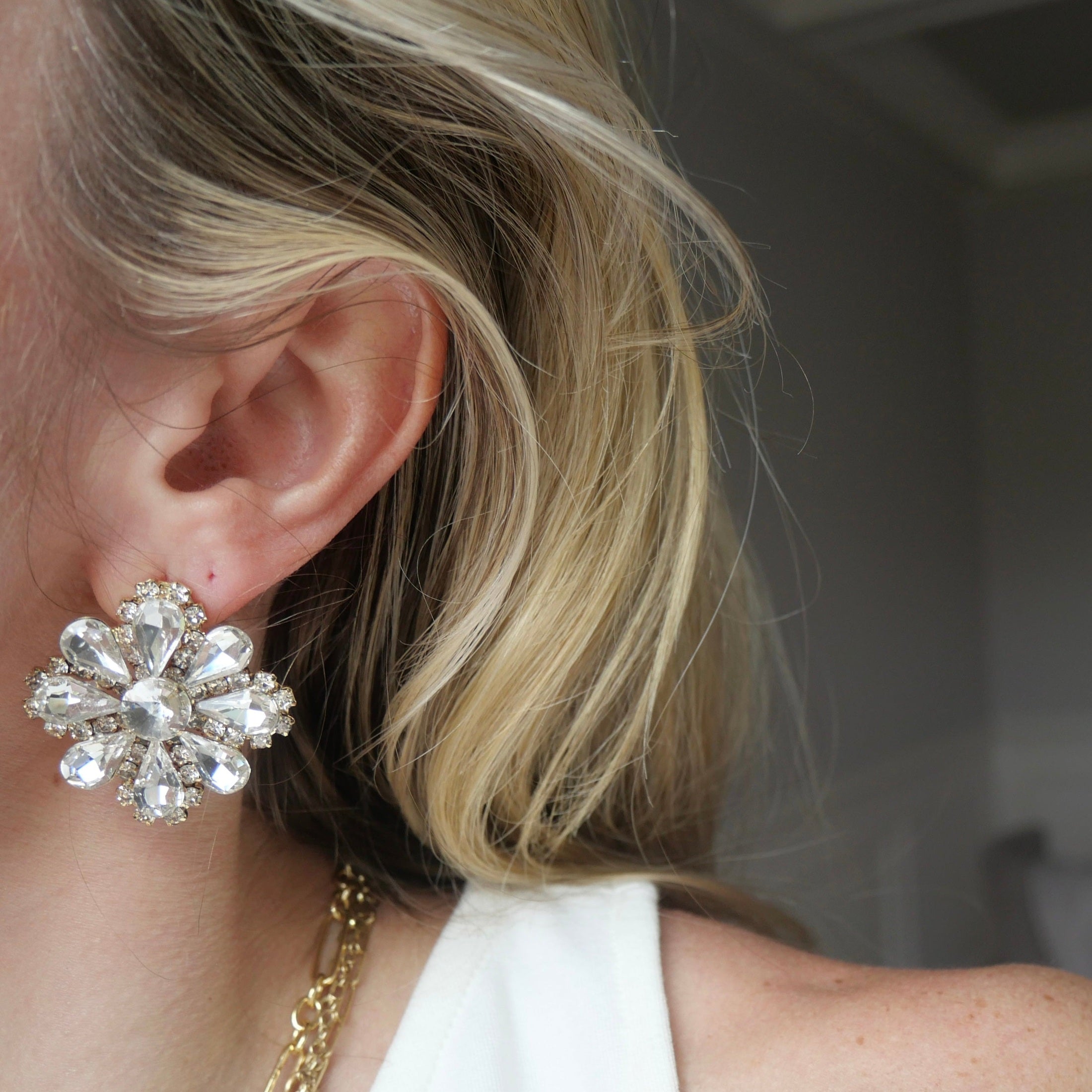 crystal earrings model