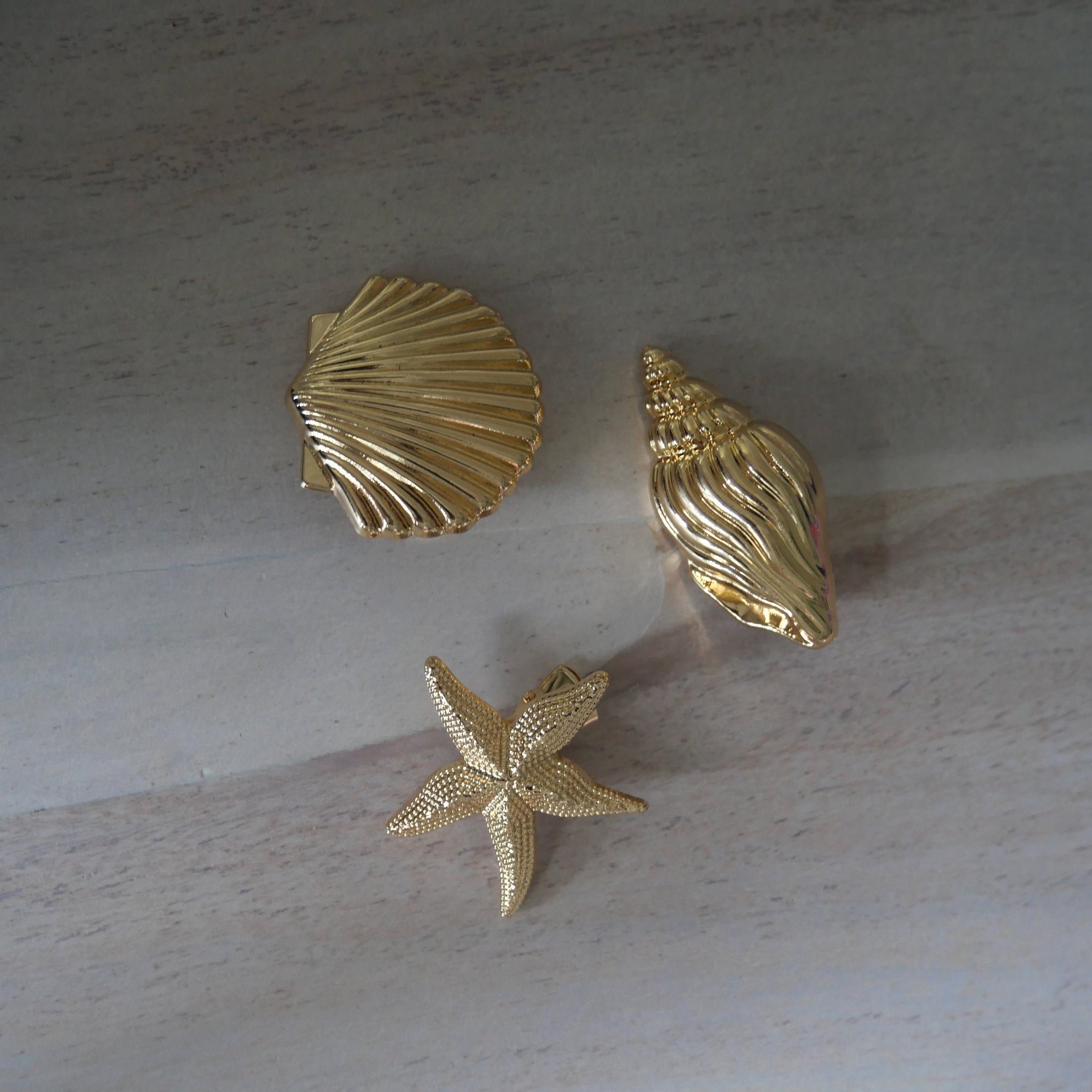 gold shell hair clip photo