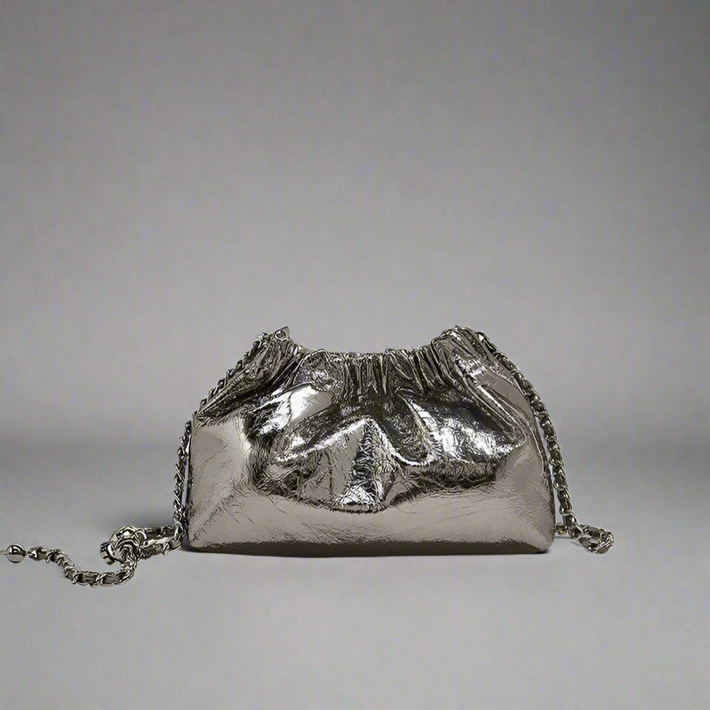 gunmetal travel crossbody bag