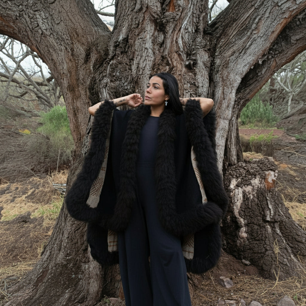 Julieta Heritage Baby Alpaca Wool Cape