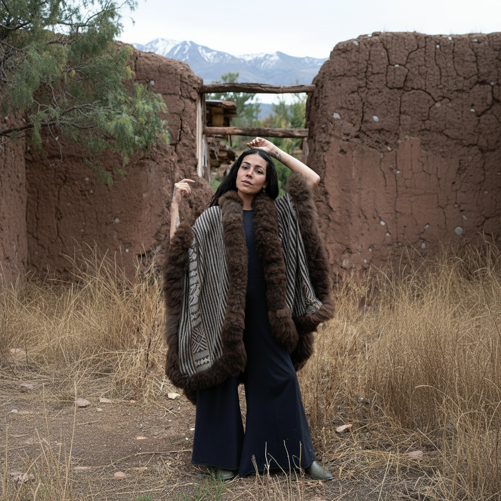 Marisol Heritage Baby Alpaca Wool Cape