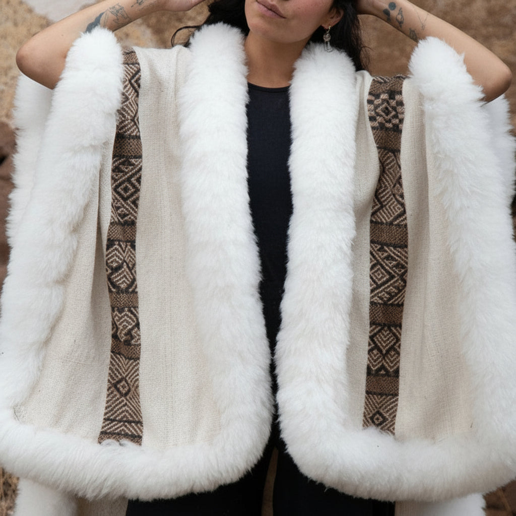 Noemi Heritage Baby Alpaca Wool Cape