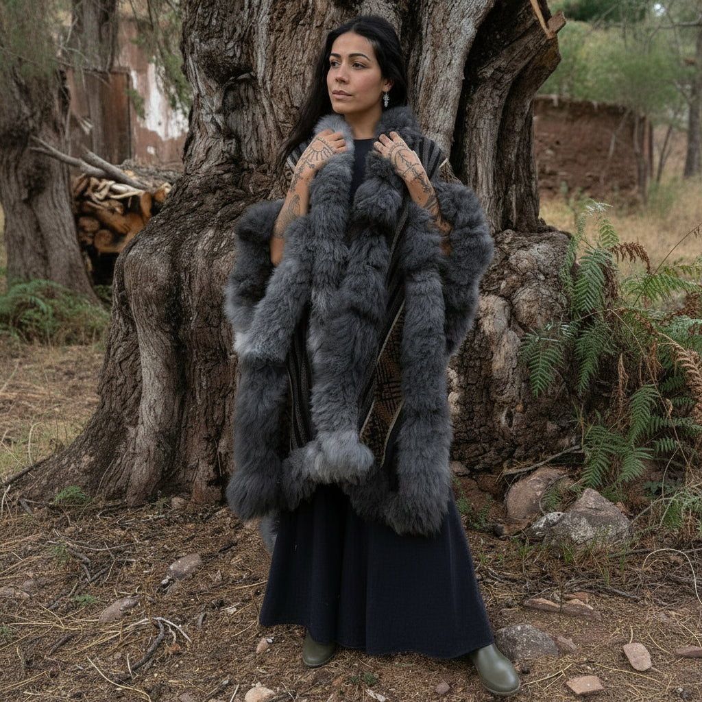 Catalina Heritage Baby Alpaca Wool Cape