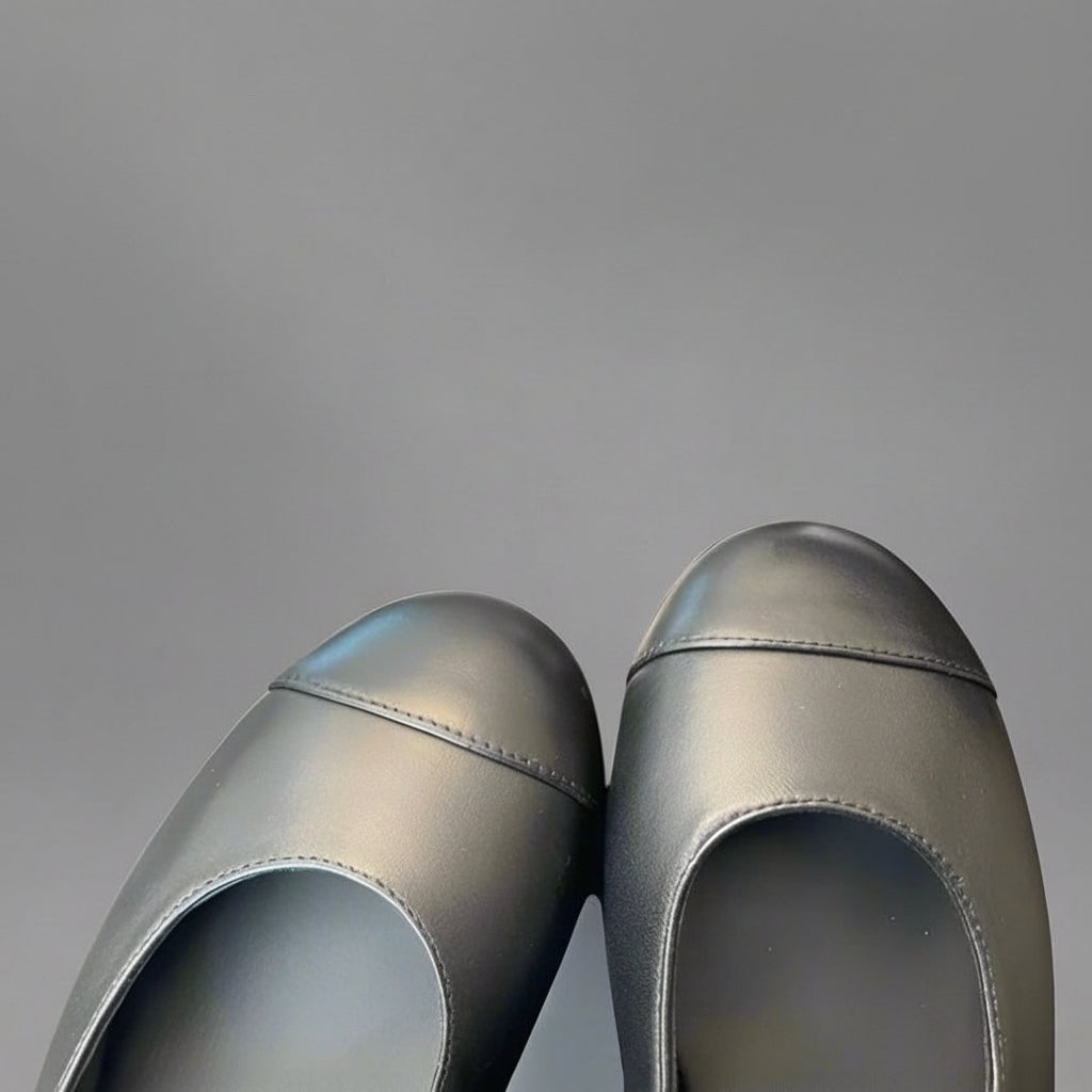 Leather Mary Jane Ballet Flats