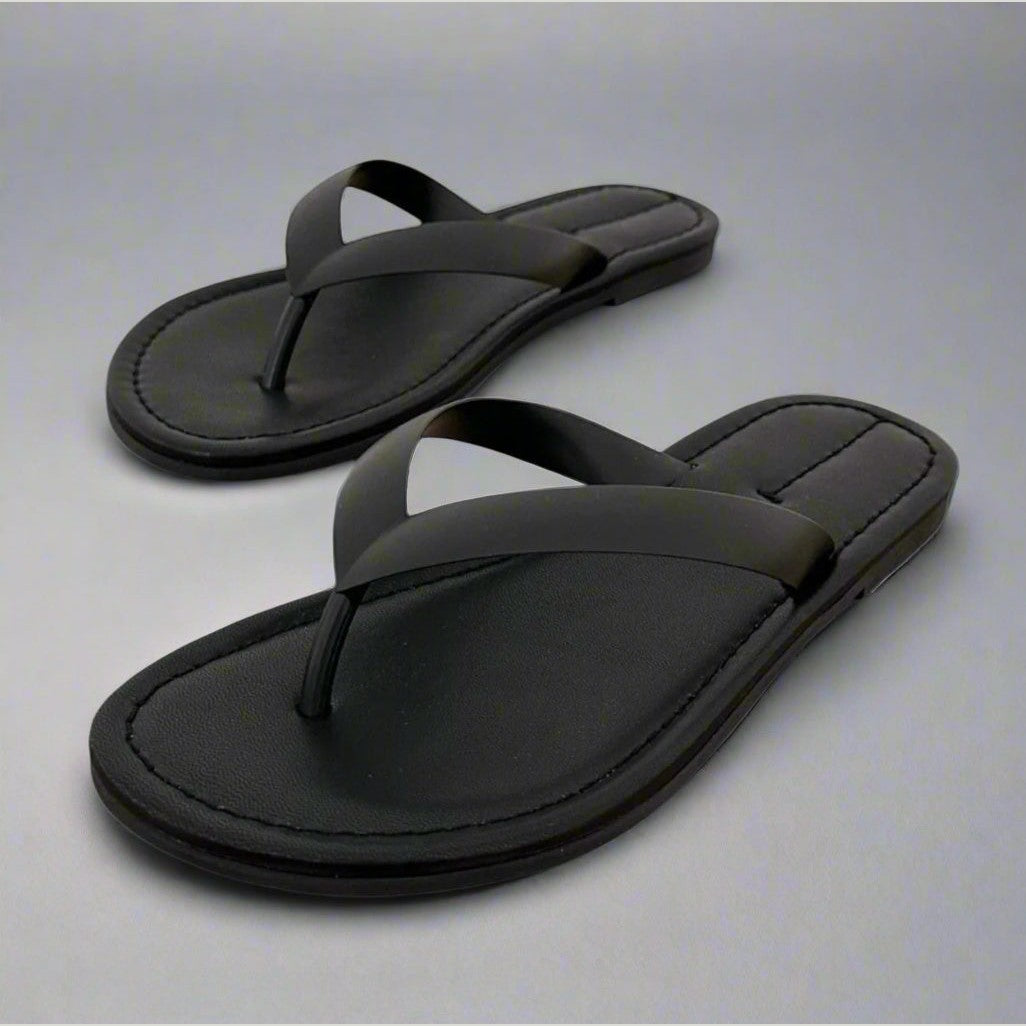 Calfskin leather sandals — detail