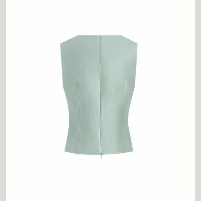 The Mint Green Papillon Top & Skirt Set