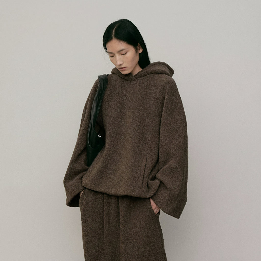 modest skirt and top set brown