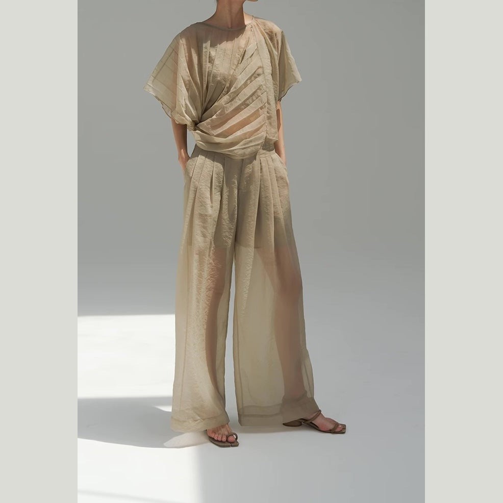 Origami Sheer Top & Pants