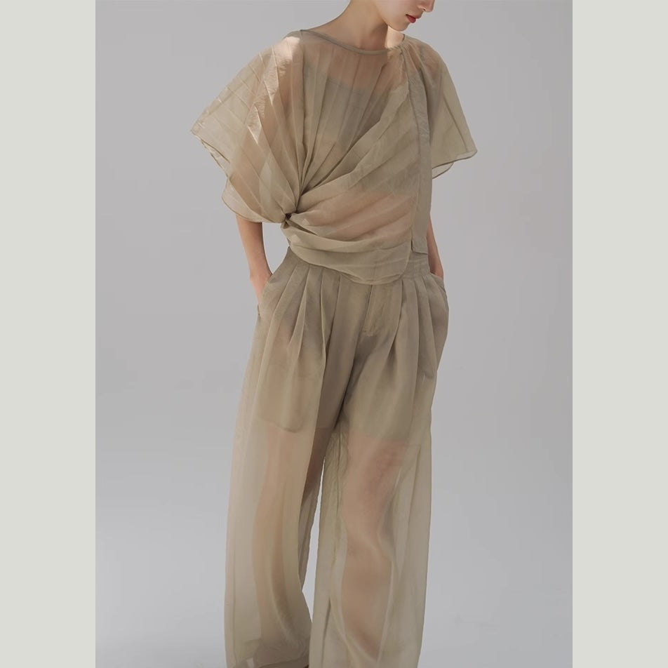 Origami Sheer Top & Pants
