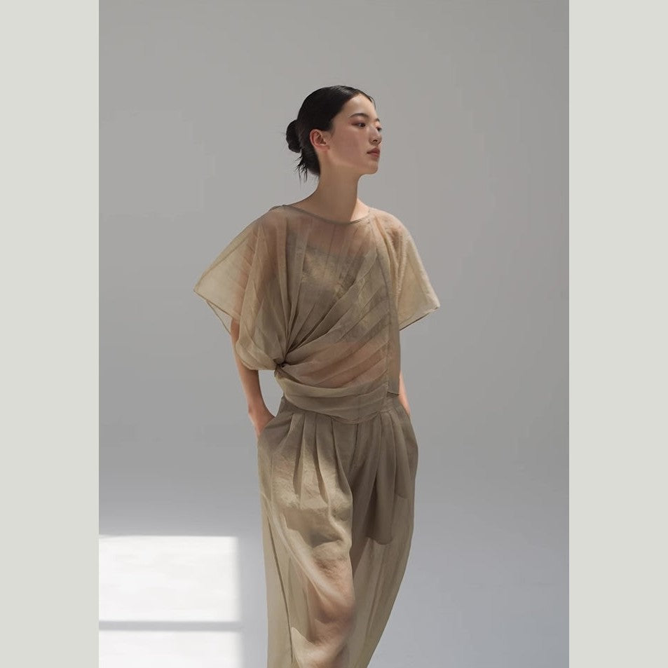 Origami Sheer Top & Pants