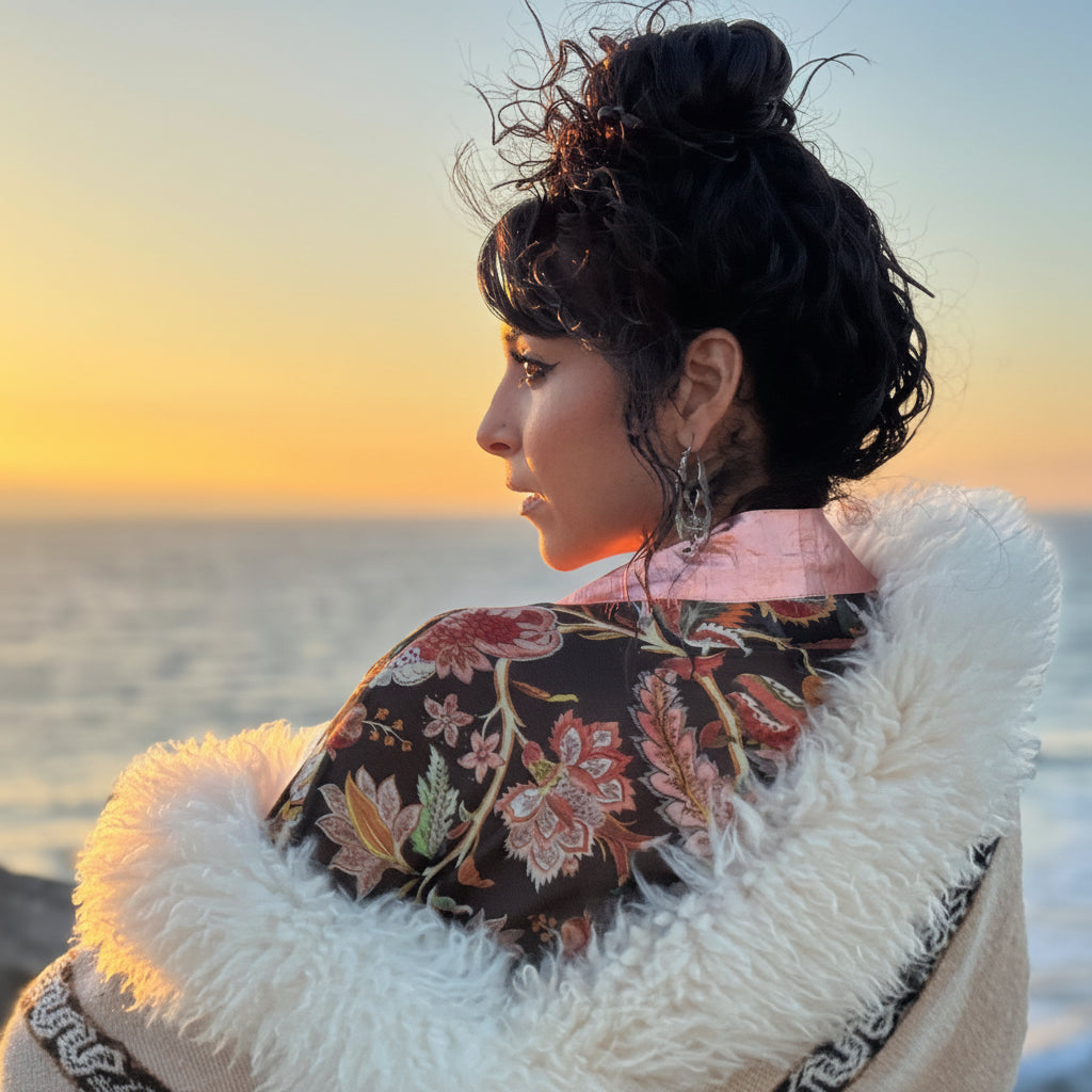 Elena Heritage Baby Alpaca Wool Cape