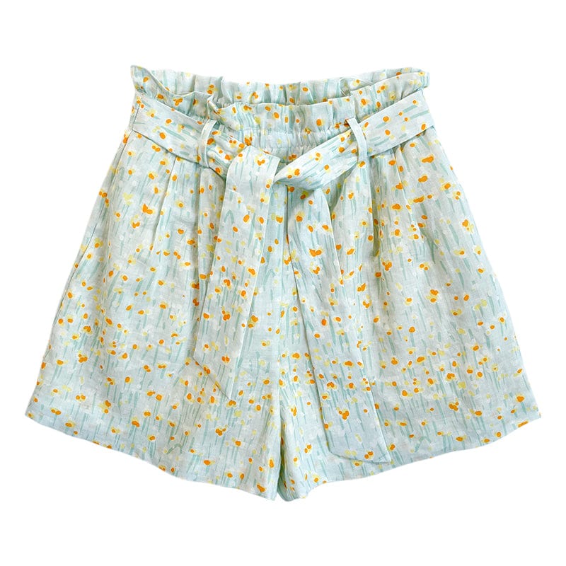 petite women's linen shorts
