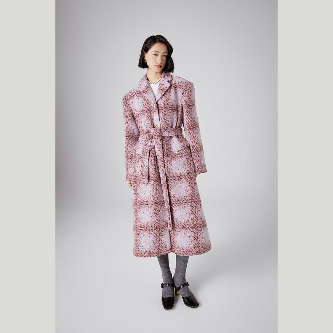 pink tweed jacket