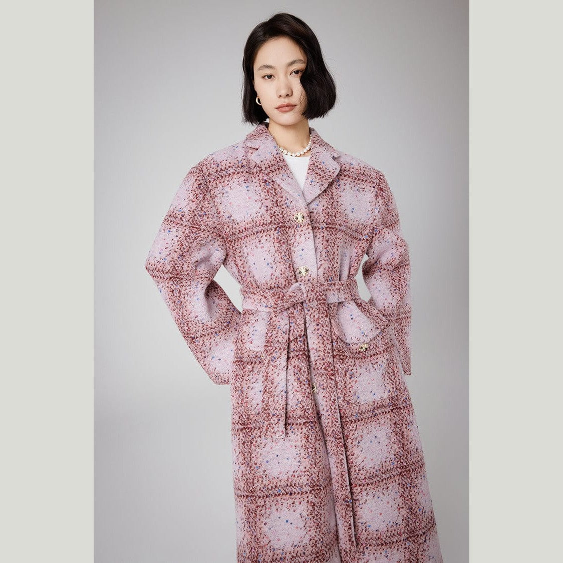 pink tweed jacket
