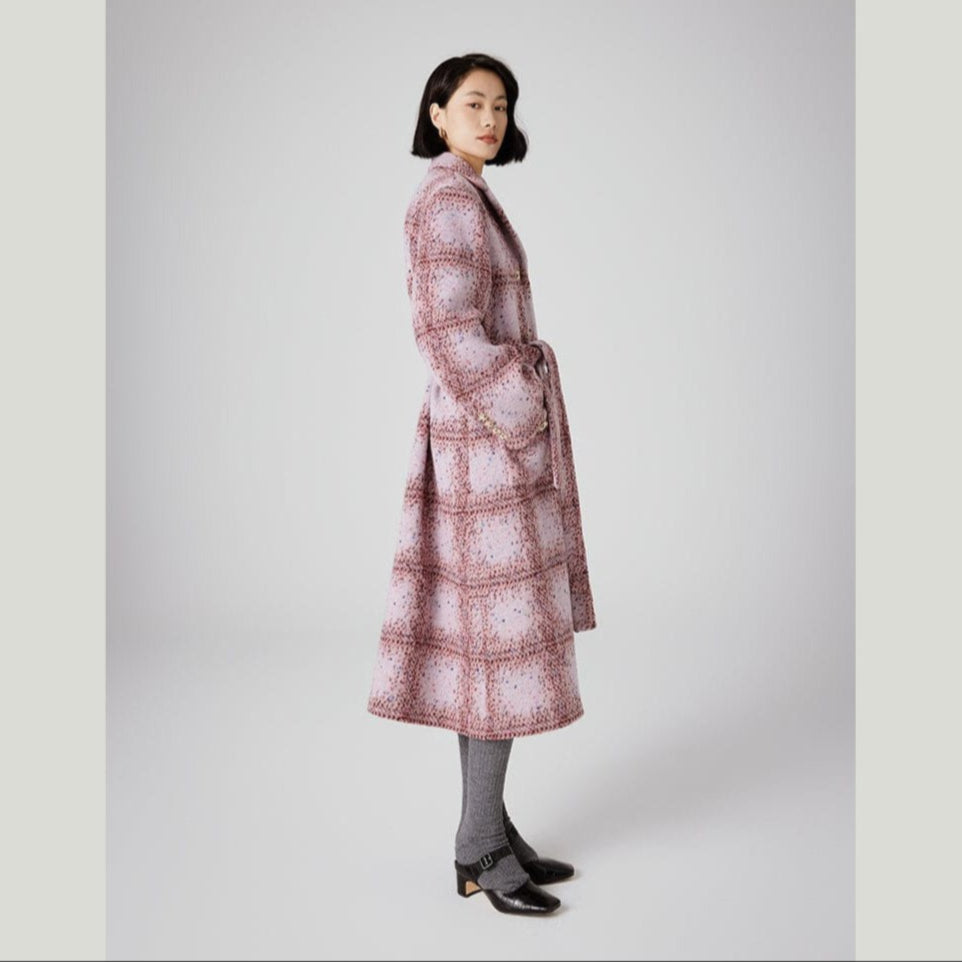 pink tweed jacket