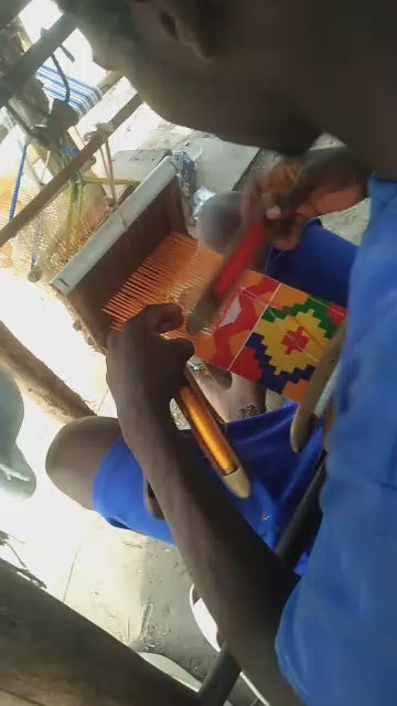 Kente cloth weaving