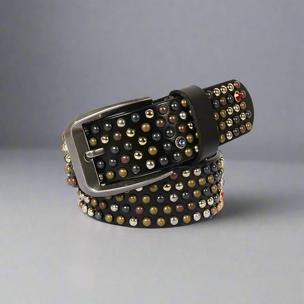 rhinestone studded belt