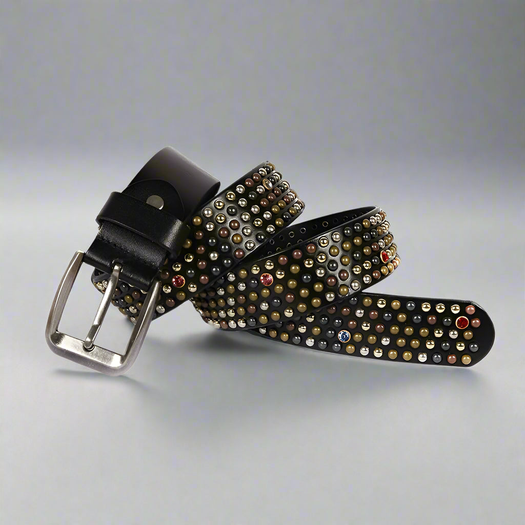 rhinestone studded belt