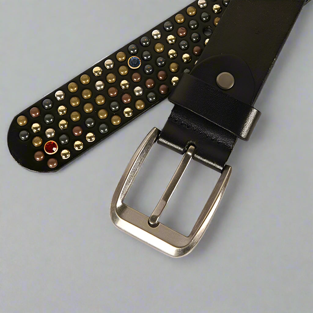rhinestone studded belt
