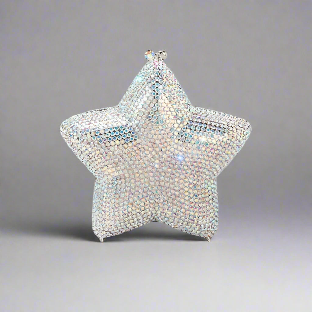 A dazzling Swarovski crystal handbag, designed for pure elegance.