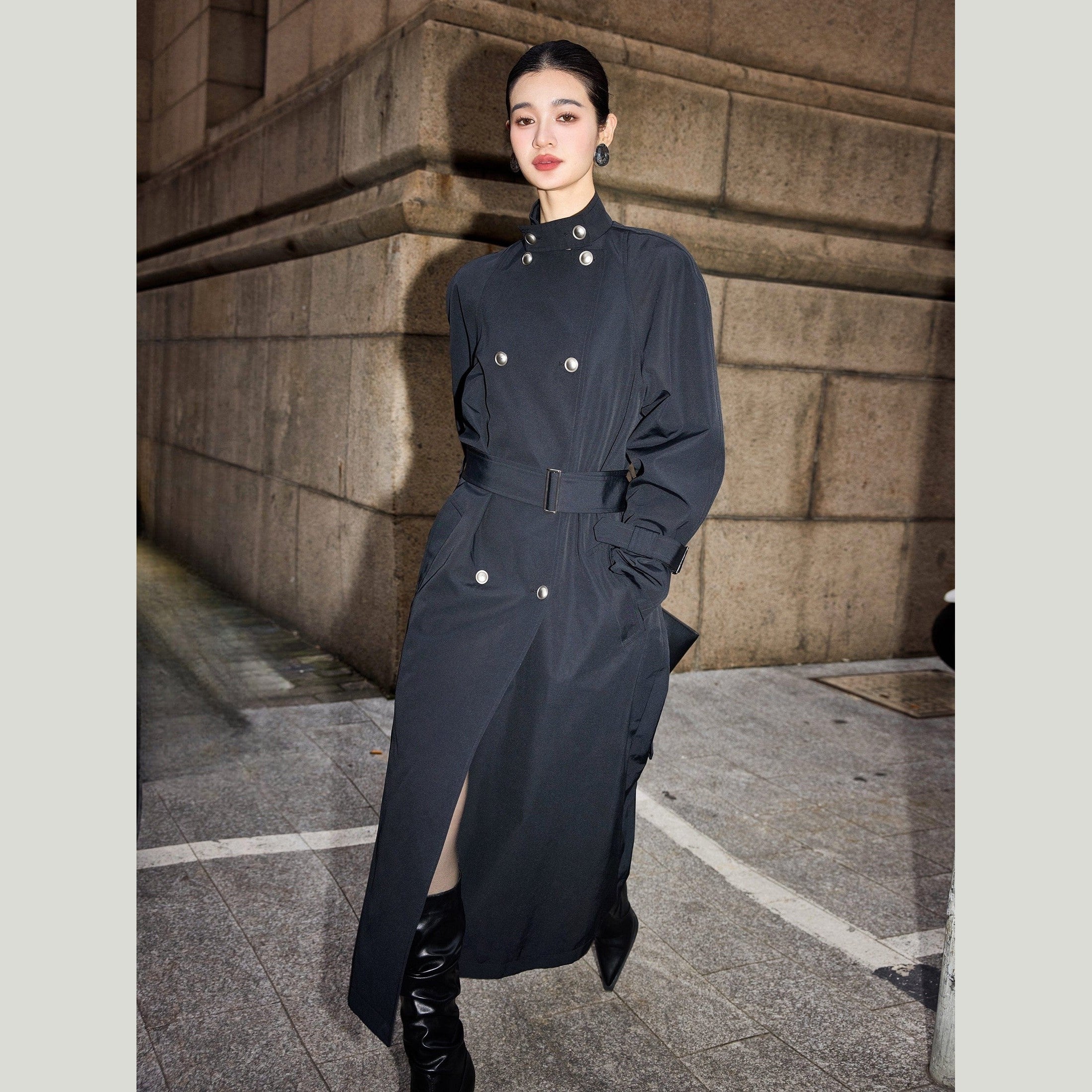 trench coat for women black