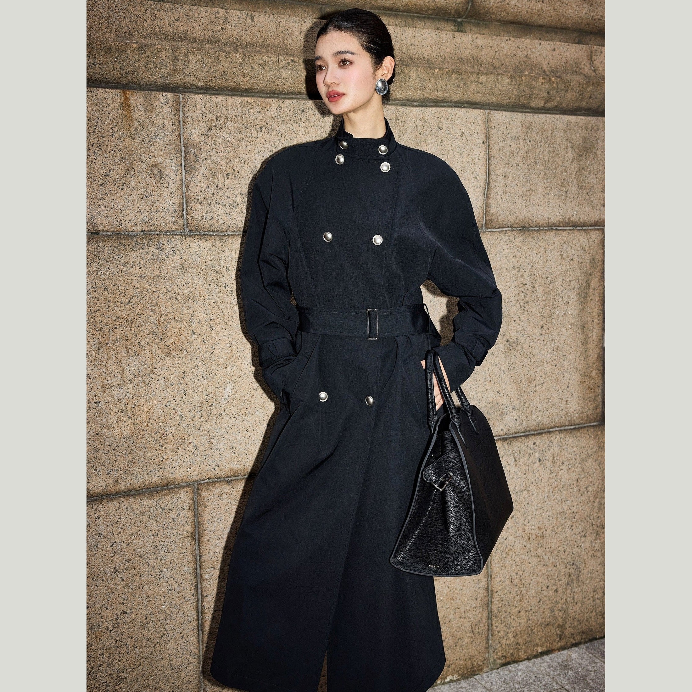 trench coats for women black