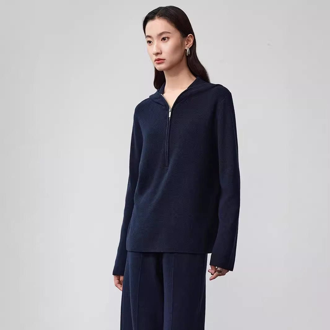 The ultimate machine-washable wool hoodie—soft, breathable, and effortlessly chic.