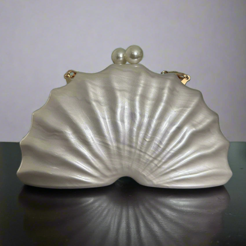 white clutch purse wedding