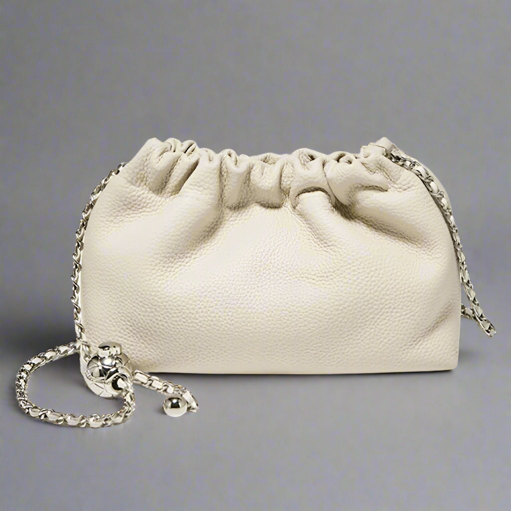 white travel crossbody bag